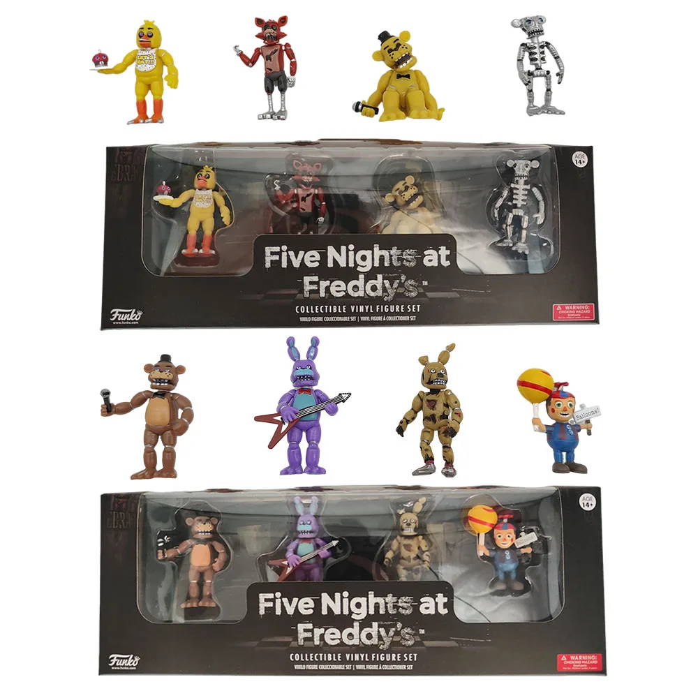 FNAF Collector's Edition Action Figure Set - Freddy, Bonnie, Chica, Foxy & More