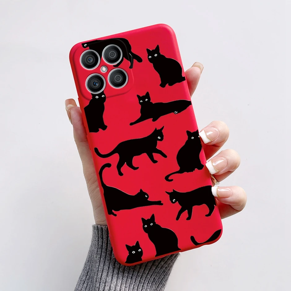 Exquisite Cartoon Painted Liquid Silicone Phone Case in Bumper Design