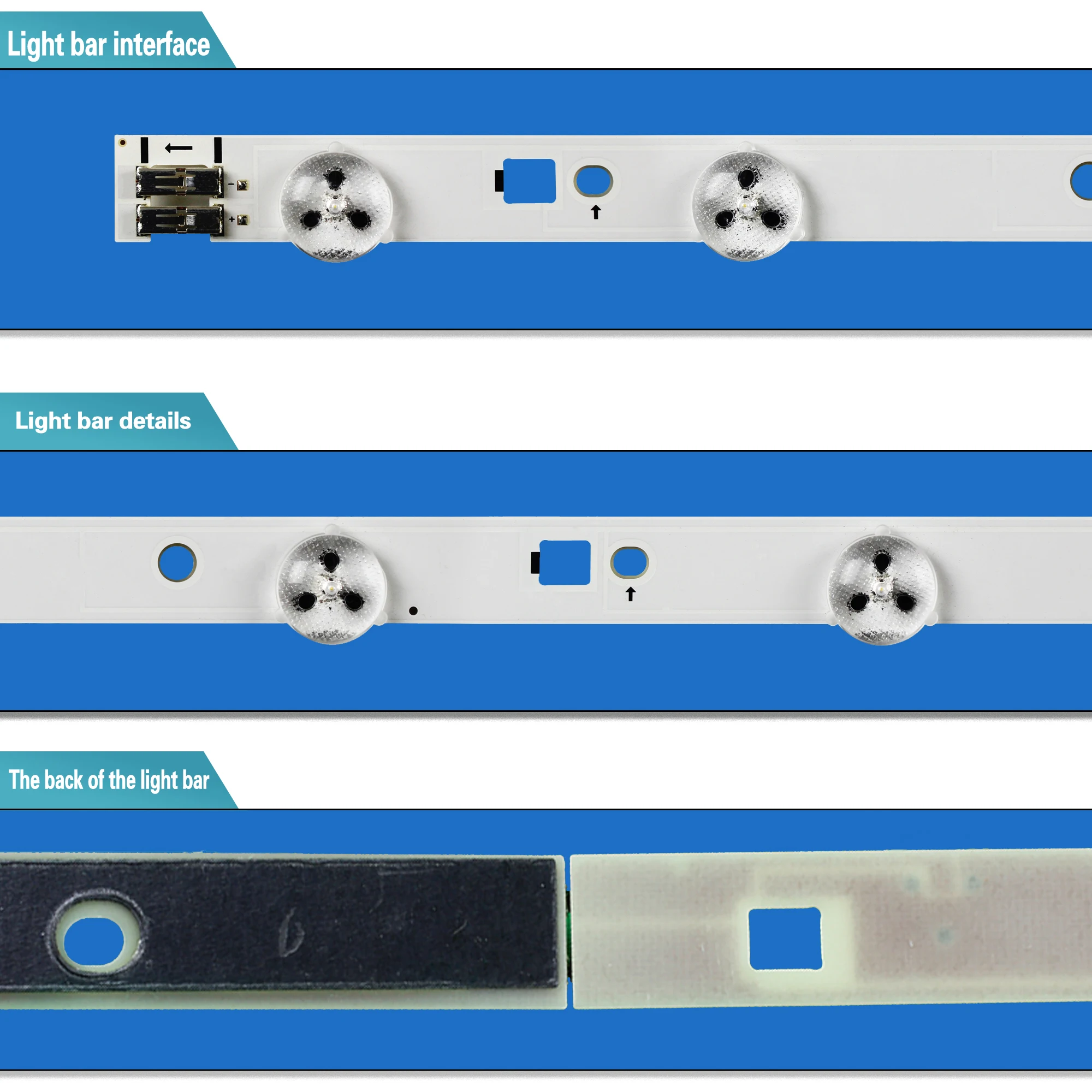 Retroiluminação Led Tira Bn9623594a Bn96-23595a Ltj400hm08-v De400bgs-v1 Ltj400hf03-v Ltj400hv11-v Ue40eh5000 Ua40eh5080 2011svs40 - Imagem 2