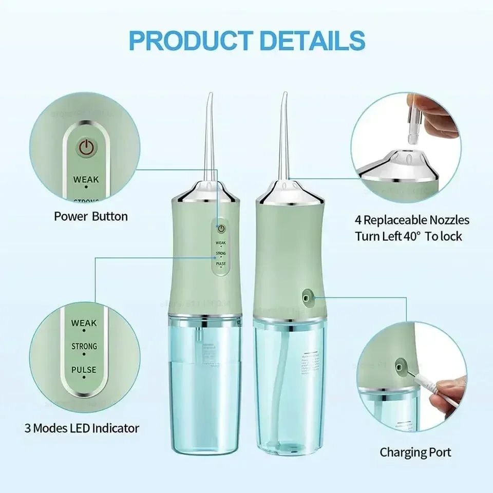 Portable Water Floss Rechargeable Oral Irrigator