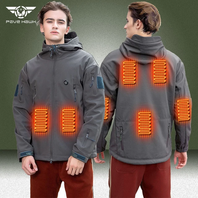  Chaqueta con capucha de forro polar para hombre, manta