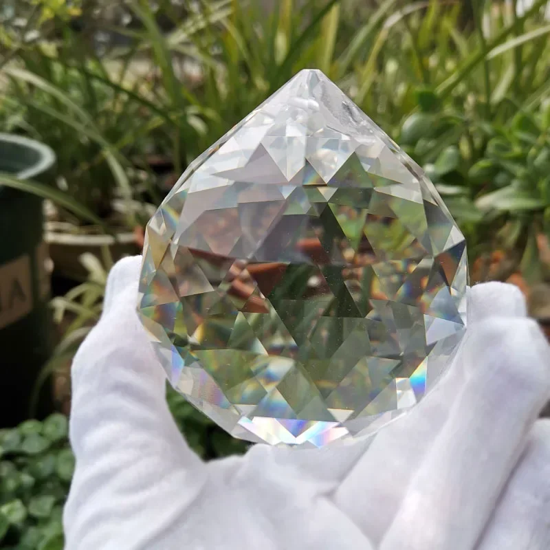 Crystal Faceted Ball Prism Suncatcher Chandelier Parts Hanging Pendant crystals sun catcher Home Wedding Decor Ornament Craft