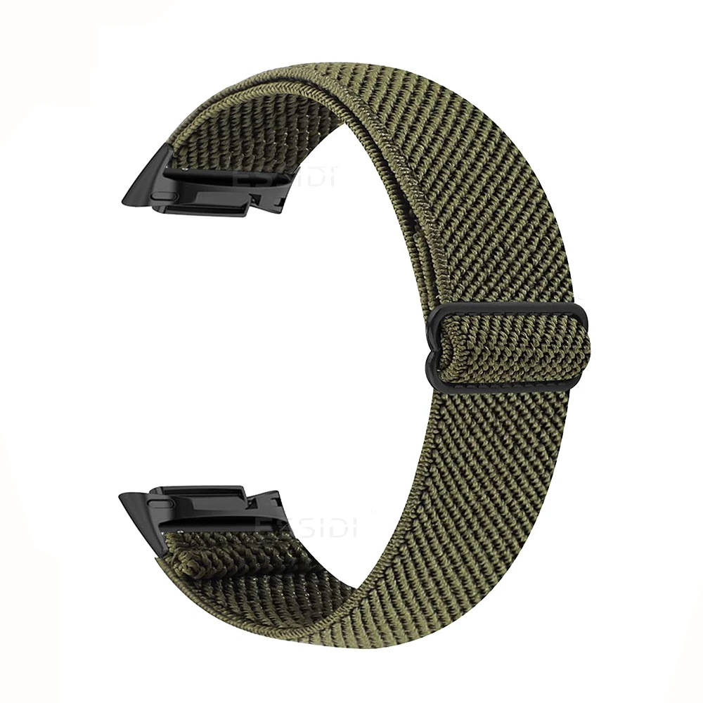Lot De 5 Bracelets En Nylon Élastique Pour Fitbit Charge 6/5 - Réglables, Respirants, Antitranspiration - Taille 120-205mm - Pour Homme Et Femme - 10