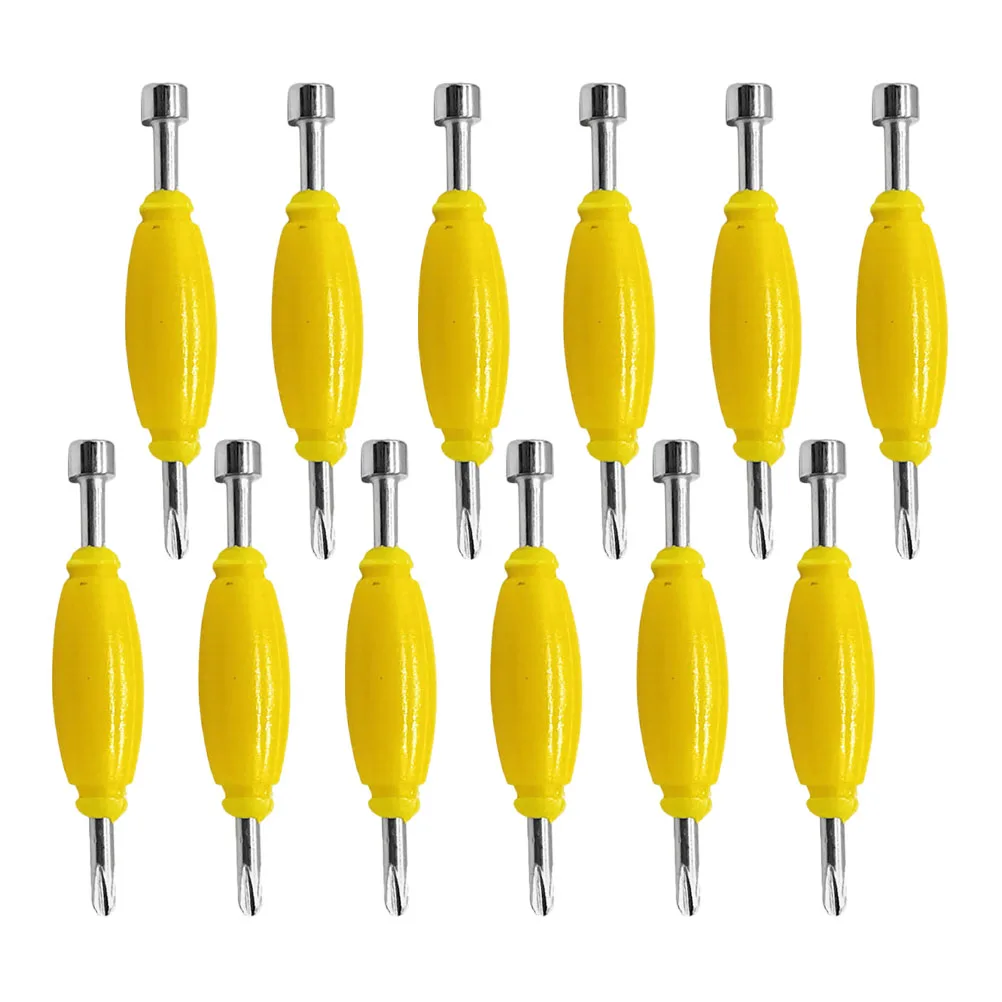 12 Pcs 핑거 스케이트 보드 스크루 드라이버 데크 도구 스크루 드라이버 핑거 보드 금속 더블 엔드