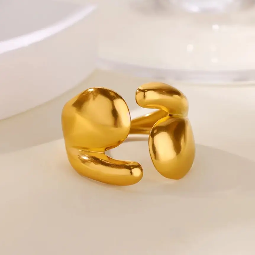 Simple Geometric Ring Stainless Steel Jewelry