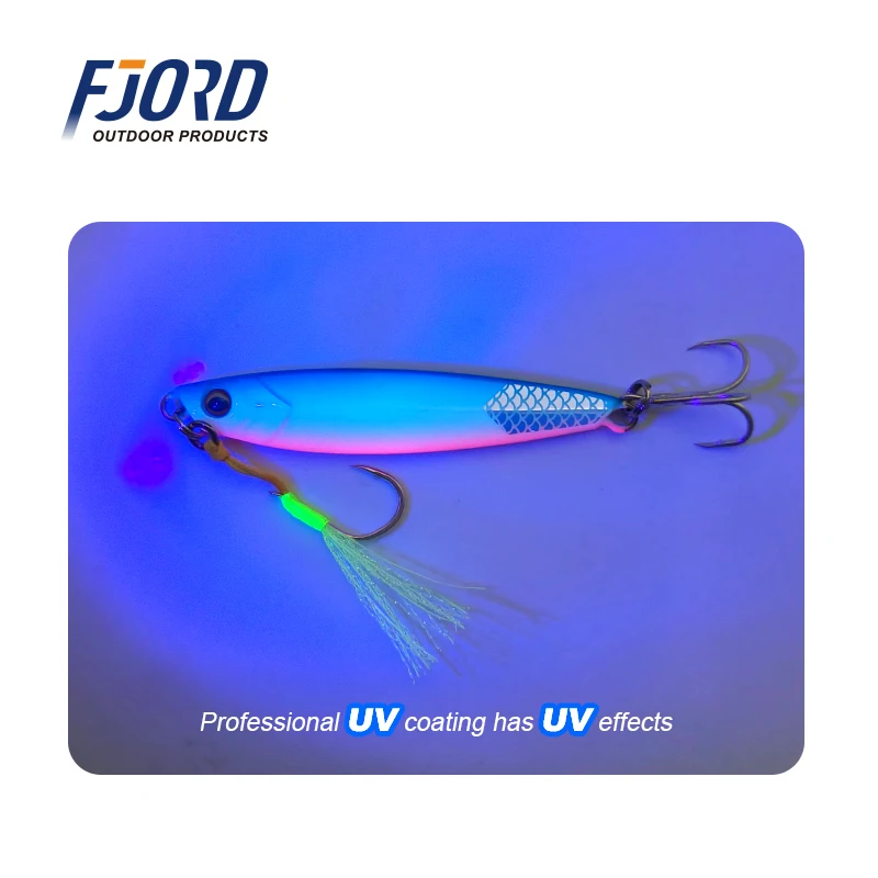 FJORD 20g 30g 40g 60g Metal Jig Shore Casting Hard Bait Scale Tail Night Glow Sea Fishing Lure Artificial Bait Fishing Equipment - Image 4