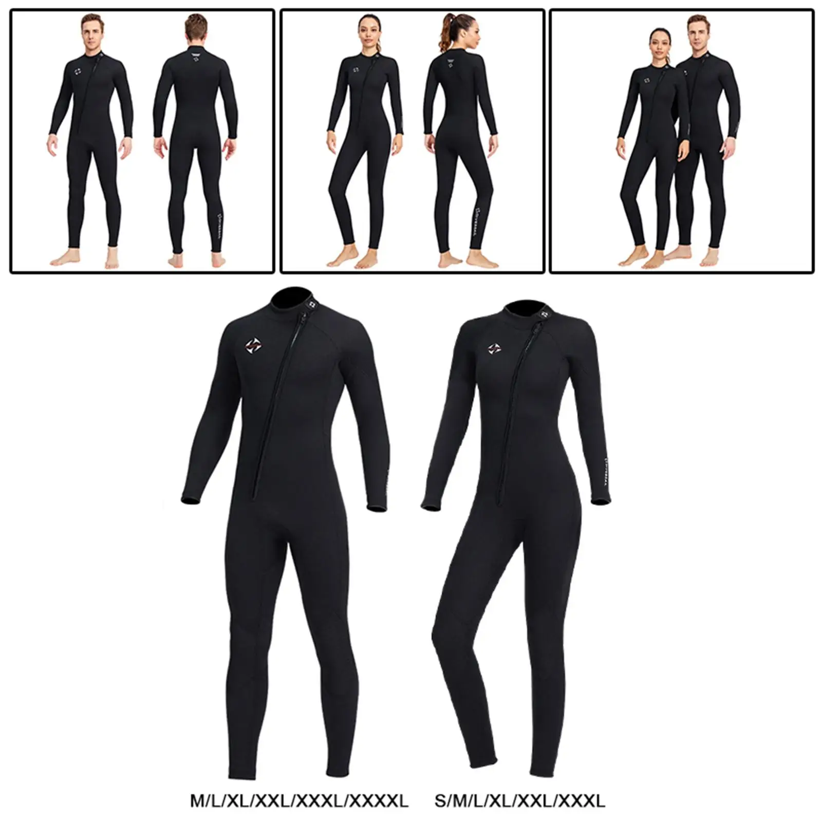 

3mm Neoprene Diving Wetsuit Stretchy Front Zip Wet Suit Dive Skin Protect Snorkeling Surfing Diving Suit
