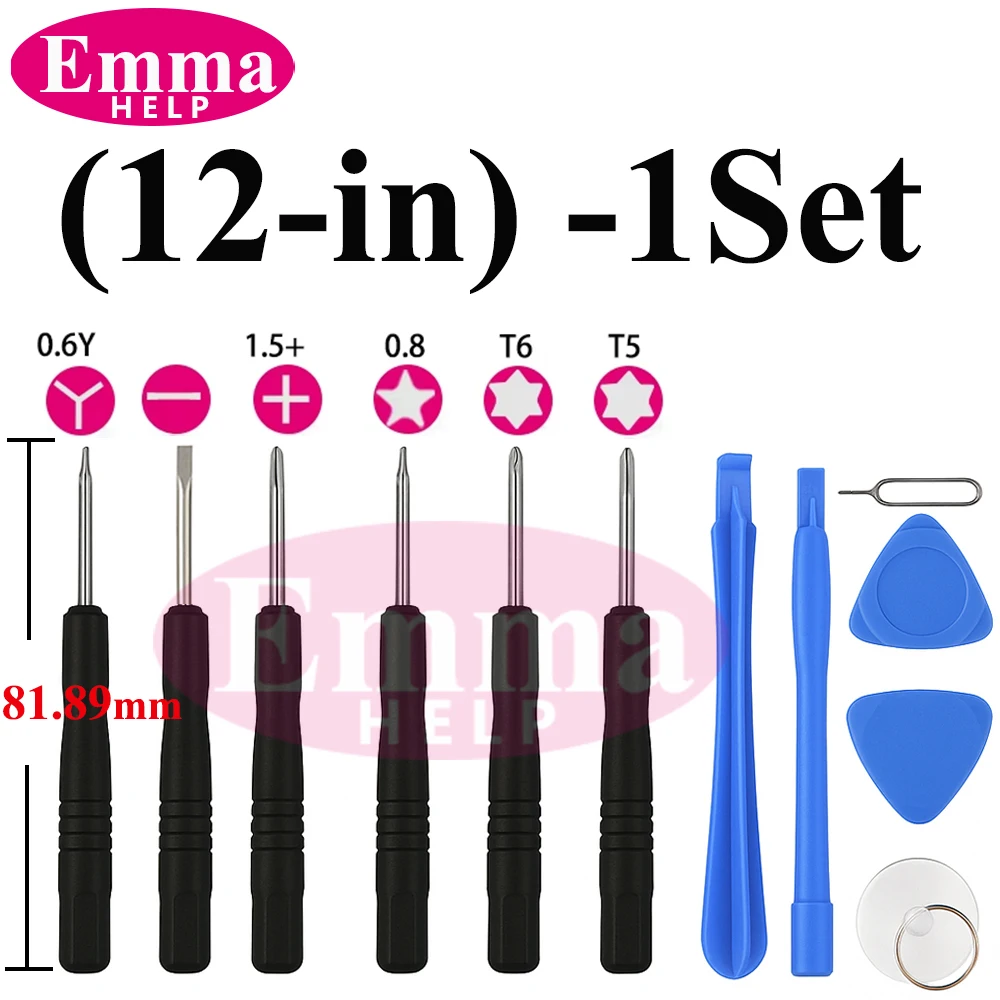 12 in 1 Mobile Phone Repair Tools Opening Screwdriver Set for iPhone Samsung Disassemble Hand Tool Kit