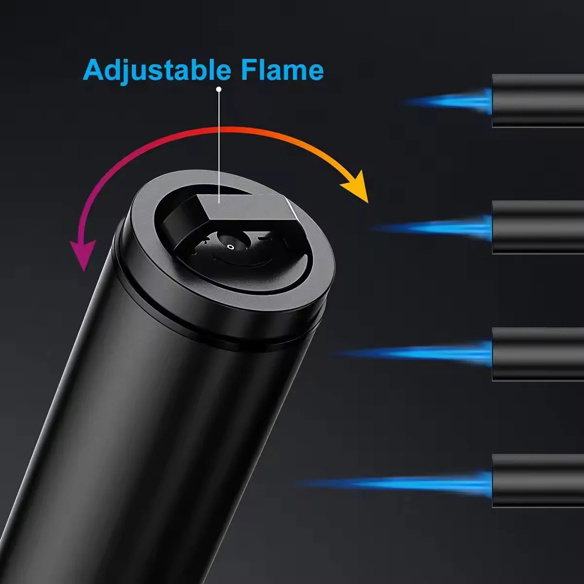 HONEST Metal Torch Windproof Refillable Pen Lighter Jet Flame Butane Kitchen BBQ Candle Camping Men's Gadget