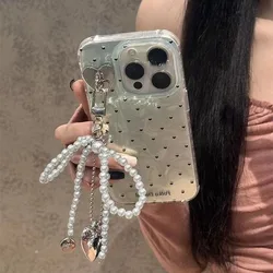 Elegant Bow Heart Pendant Phone Case - Premium Protective Cover with Stylish Design for Honor X6(X6S)4G 5G (1)