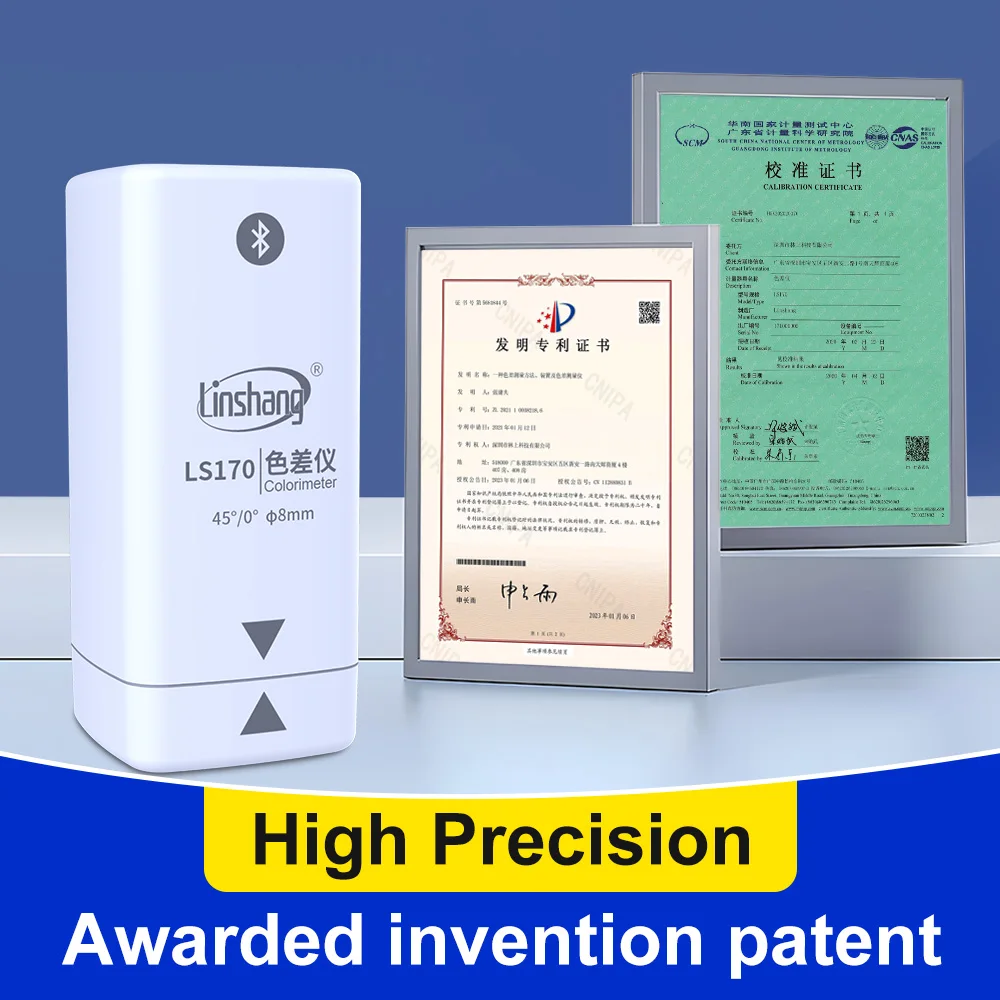 Colorimeter Portable Colormeter Pantone Ral Color Reader 45/0 CIE Lab CMYK Color Meter for Print Paper LS170