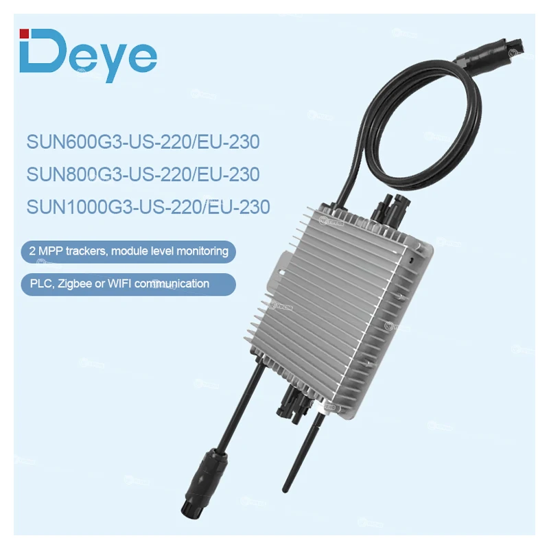 Deye 600/800W Microinverter Solar Dc/Ac Inverter Sun Build In Wifi Sun600/800/1000G3-Us-220/Eu-230