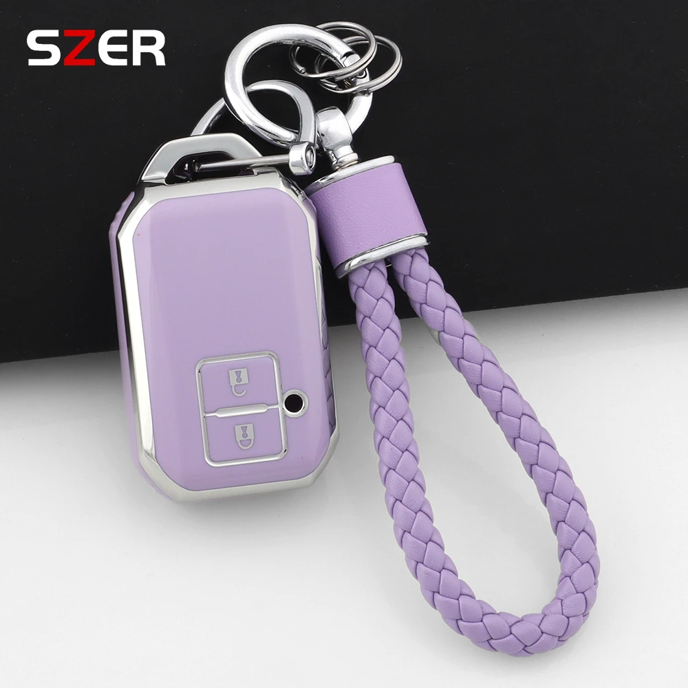 TPU Car Remote Key Case Cover Shell For Suzuki Ertiga Swift Wagon R 2 ...