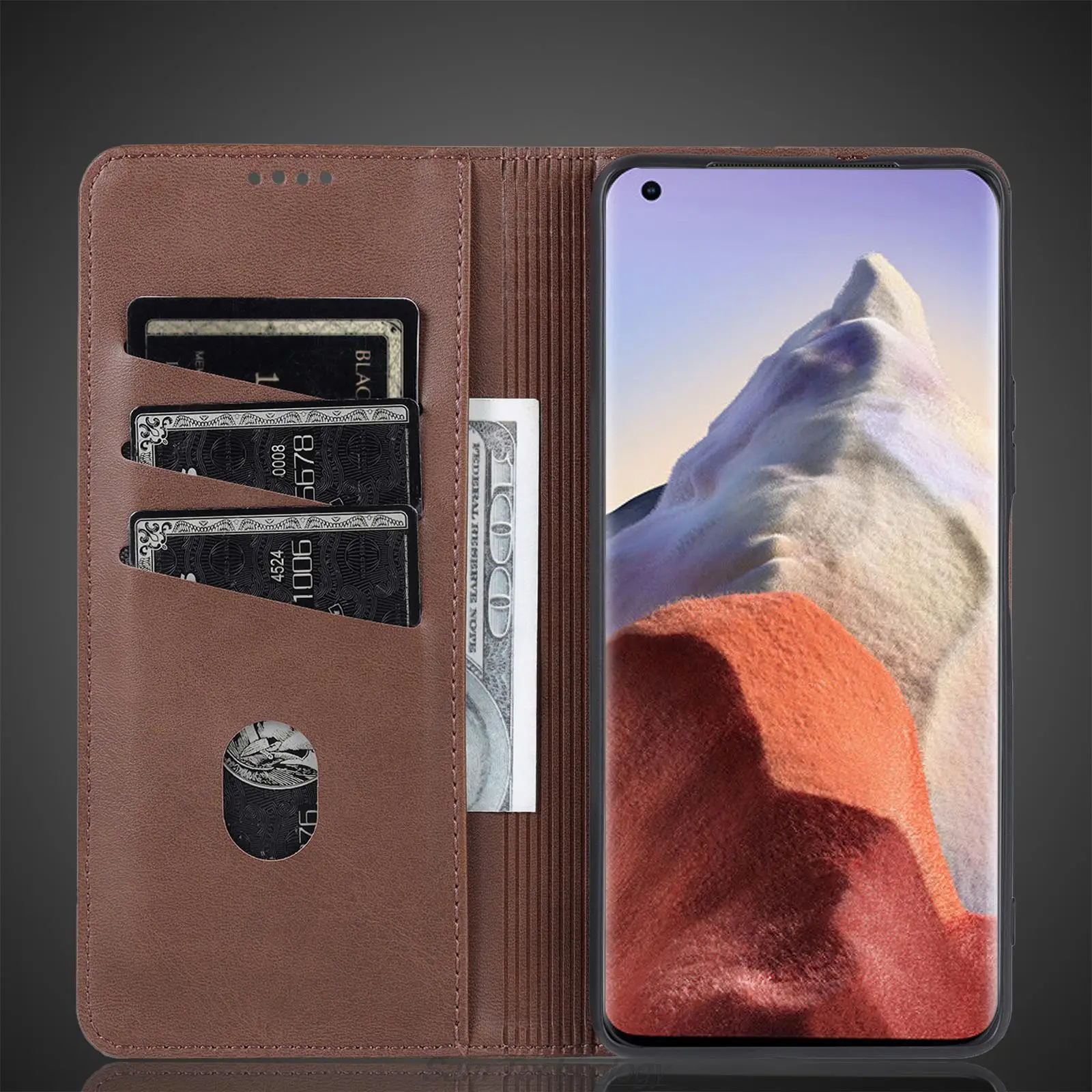 Luxurious Magnetic Adsorption Leather Flip Case – Premium Protective Cover