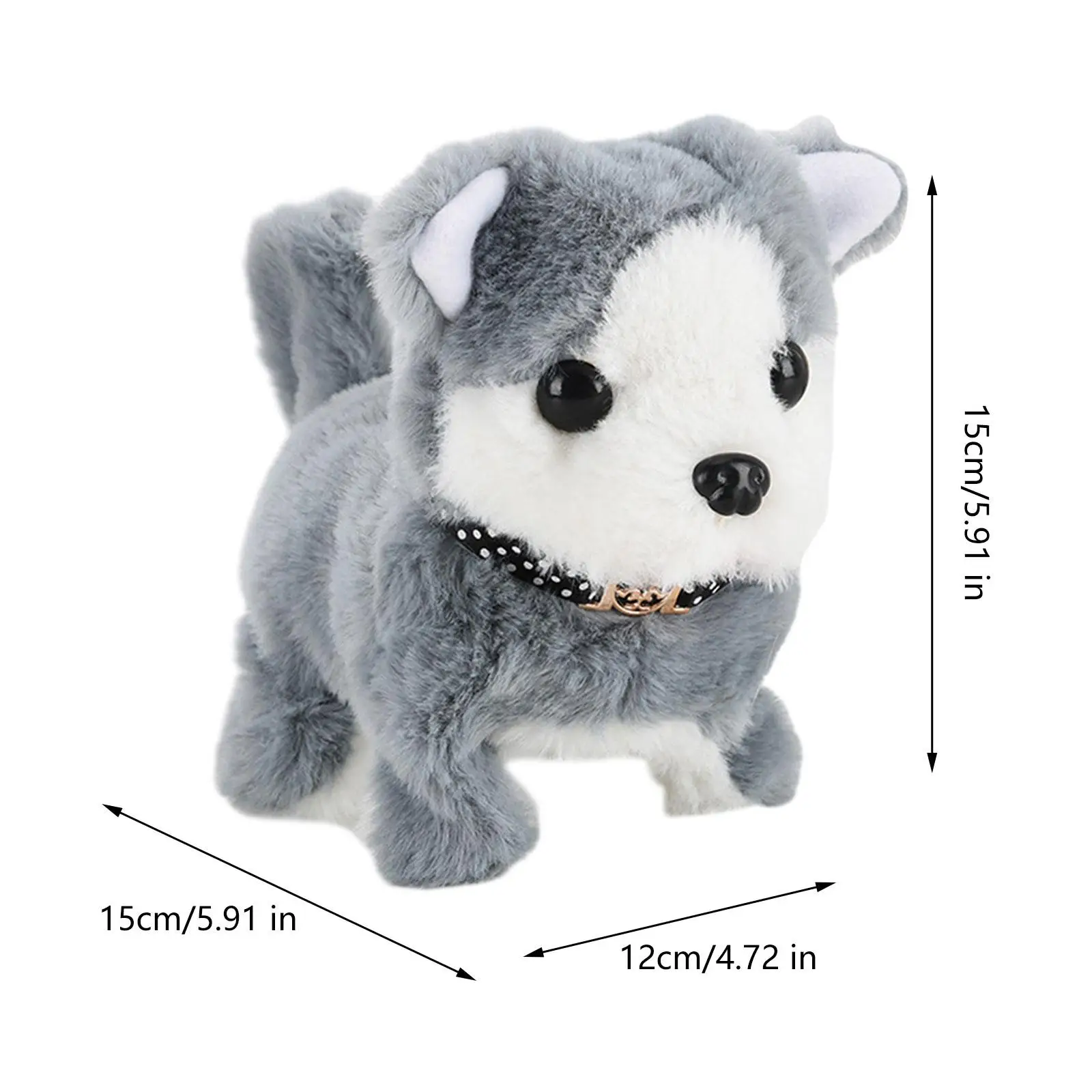 Electronic Plush Dog Toy Walks Barks Shaking Tail for Age 3 4 5+ Years Old