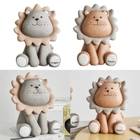 Cartoon Lion Piggy Banks Animal Desktop Statue Ornament Lovely Coin Saving Money Box Decoration Children Birthday Gift new 2