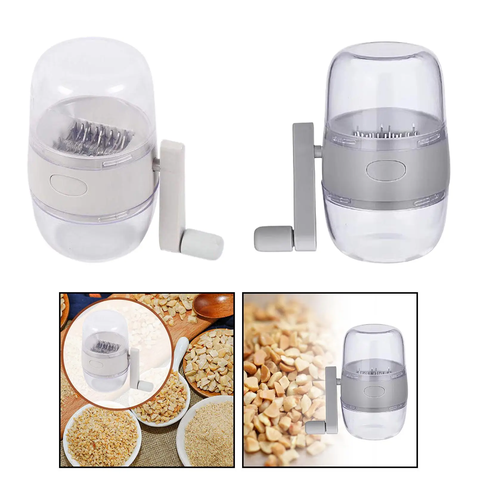 Handheld Food Shredder Mincer Blender Removable Hand Crank Nut Chopper Dry  Fruit Grinder for Kitchen Beans Nuts Spices Pecans - AliExpress