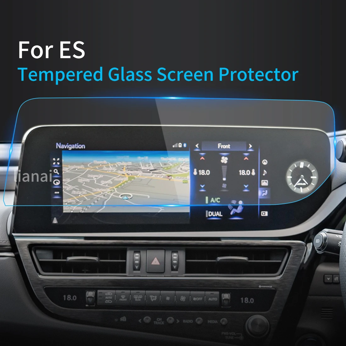 

Screen Protector Tempered Glass Protective Film Carplay LCD Anti-scrach Car Vehicle Exterior Accessories For LEXUS ES 2023 RHD