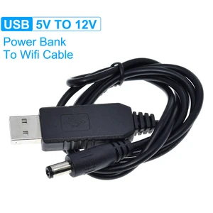 TZT USB Power Boost Line DC 5V to DC 9V / 12V Step UP Module USB Converter Adapter Router Cable 2.1x5.5mm Plug