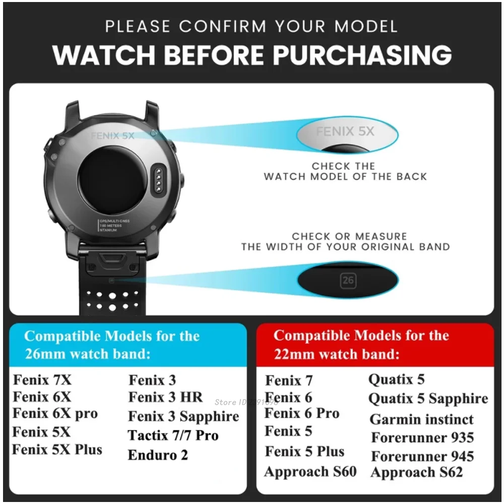 Versatile Quick Release Silicone Smartwatch Strap Bracelet Wristband