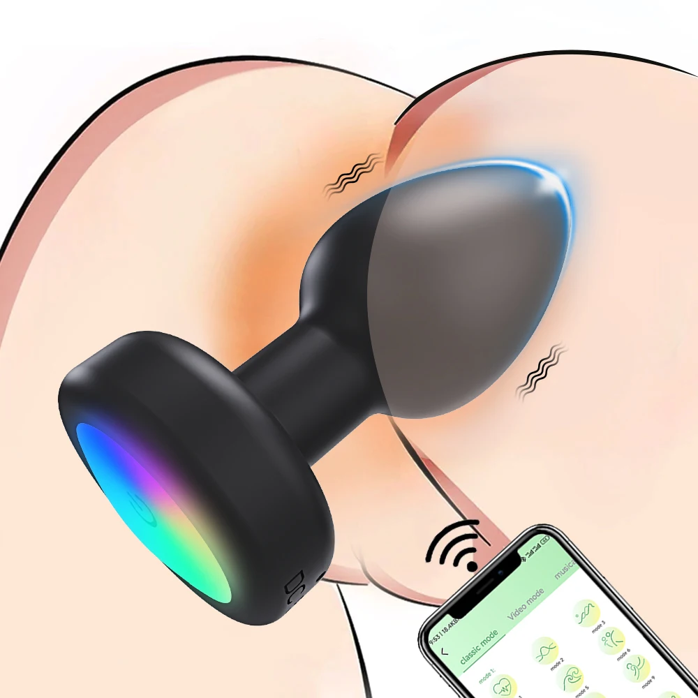 App Anal Vibrator Sexspielzeug für Männer Fernbedienung Butt Plug Anal Plug männliche Prostata Massage gerät vibrierende Sexspielzeug für Erwachsene für Frauen 1