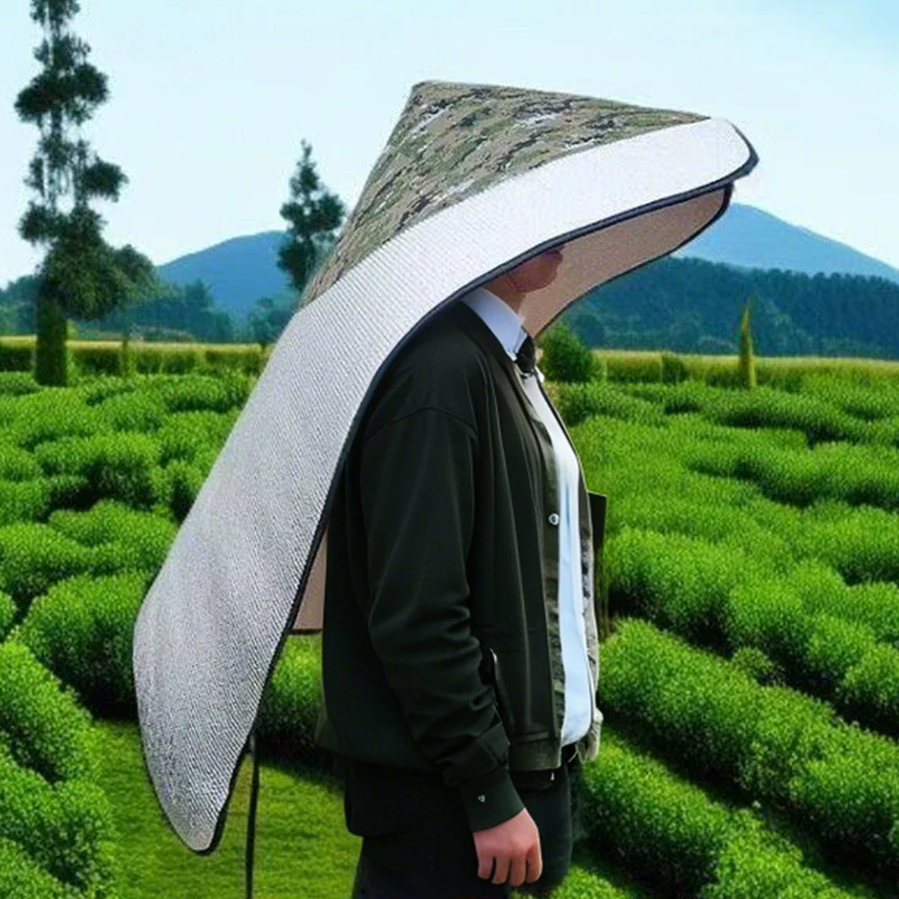 Bamboo Sun Hat Wide Brim Extra Large Tea Picking Cap