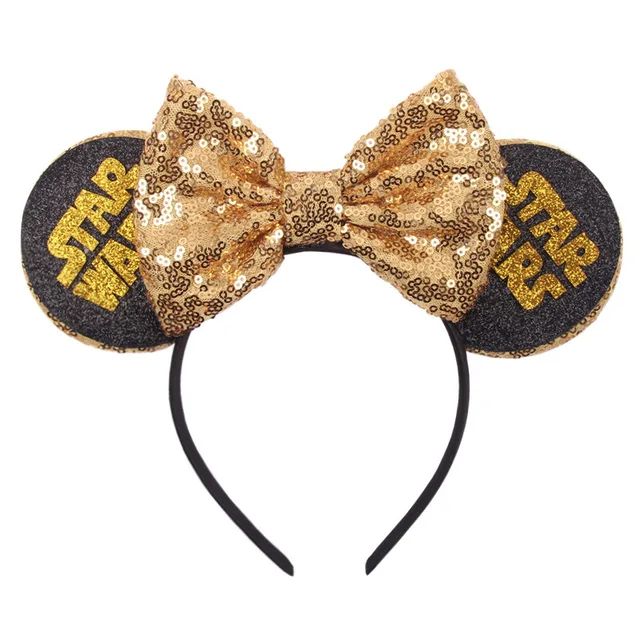 Disney Mickey Mouse Minnie Headband Hair-Accessories Lovely Girls Bows Ears Kid Women Head-Accessories Headdress Head Band Party 5