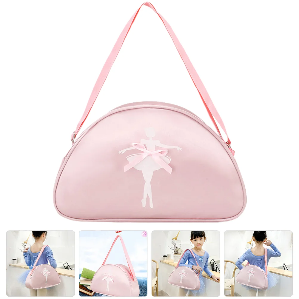 

Children's Dance Bag Shoulder Backpack Latin Ballet School Girls Princess Pink for Portable Bags Single Oxford Cloth Toddler