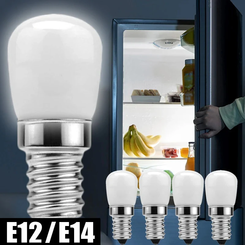 1/2/4PCS LED Refrigerator Light Bulbs E12/E14 Light Bulbs 220V