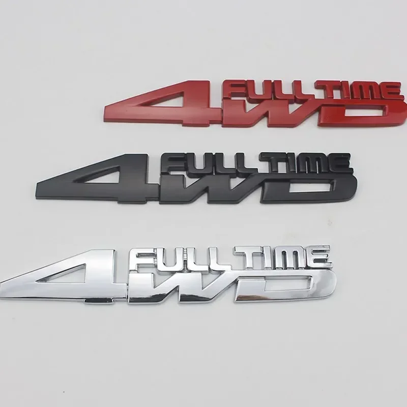 3D 금속 4WD 풀 타임 사이드 펜더 엠블럼 뒷 트렁크 부츠 배지 스티커 데칼 For Jeep Honda Ford Toyota Land Cruiser