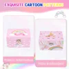 Girls Unicorn Music Jewelry Box with Spining Doll Cute Jewelry Storage Box Birthday New Year Christmas Music Box Gifts for Girls 2