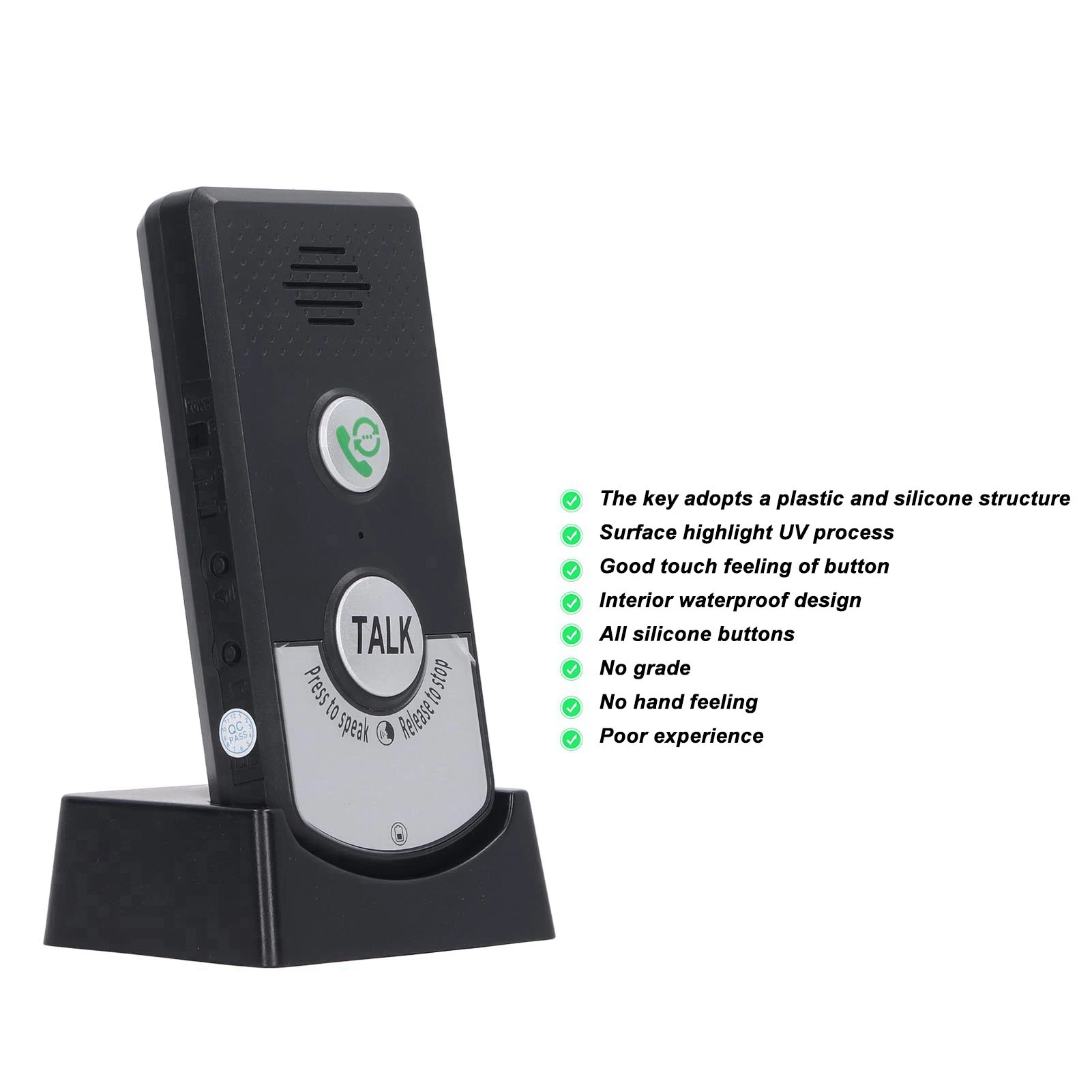 2 Way Voice Intercom Super Long Range Wireless Intercomunicador Waterproof Intercom Doorbell System Unit Audio Intercom For Home