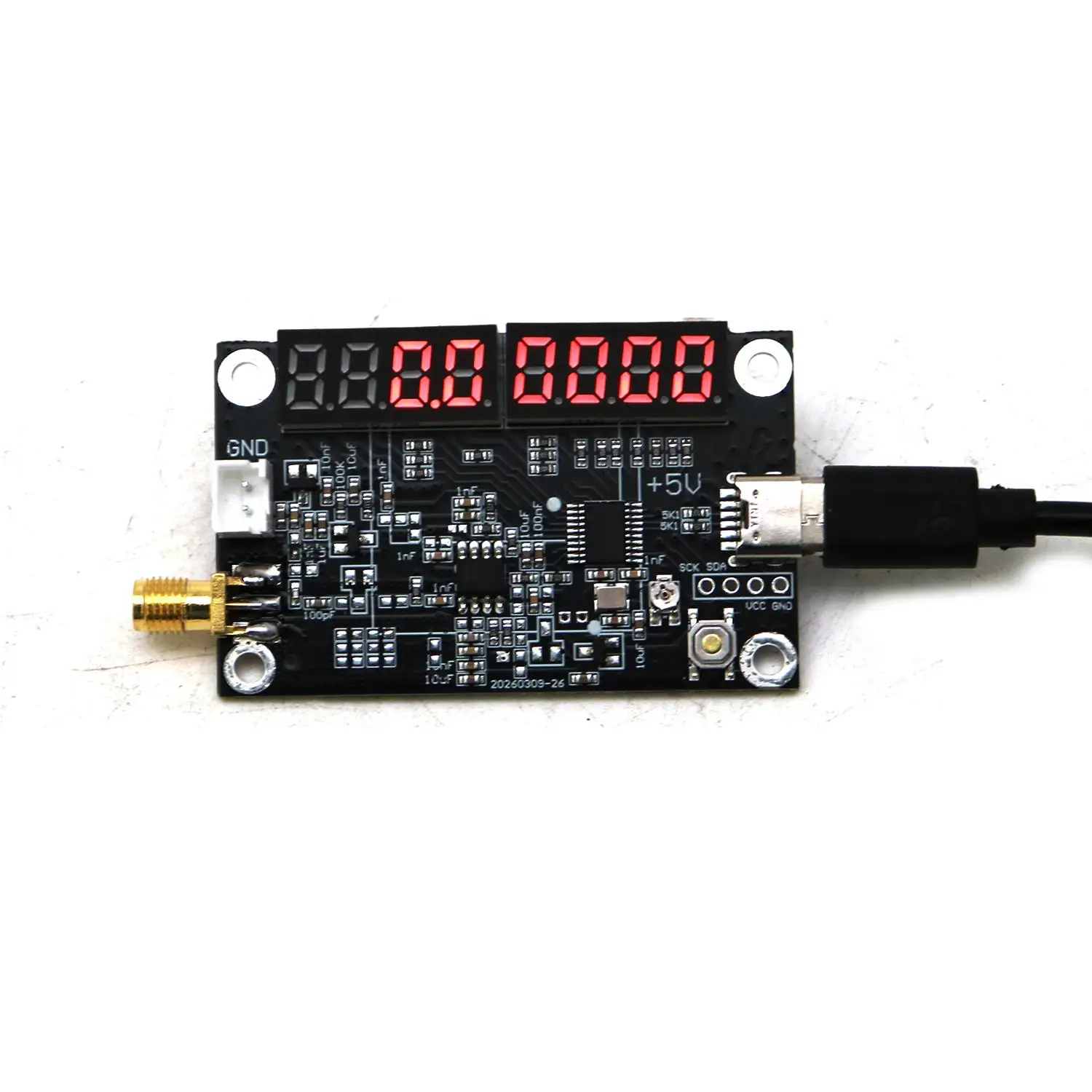 2-Kanal-LED-Frequenzanzeige 1KHZ-3.6Ghz Frequenzmesser RF-Signaltester 433Mhz 868Mhz 915M 2.4Ghz Digitaler Frequenzähler – Detail 1