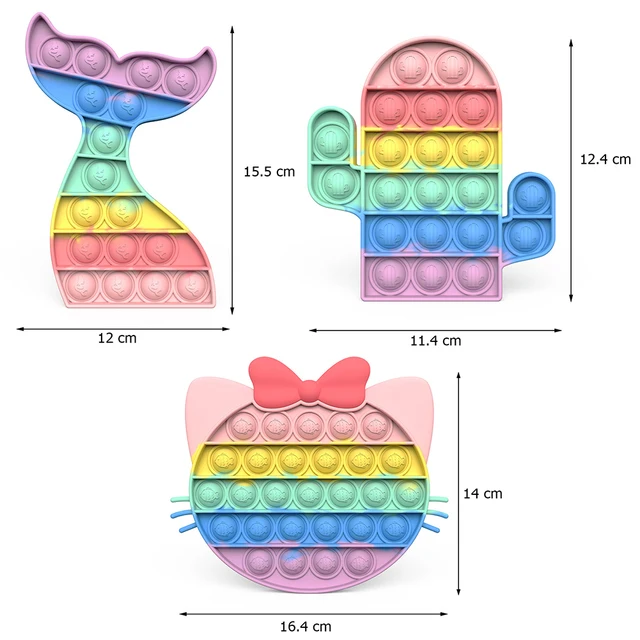 Pop fidget it gigante xxl brinquedo sensorial push bubble fidget brinquedos  silicone pop brinquedo sensorial anti estresse necessidades especiais aut
