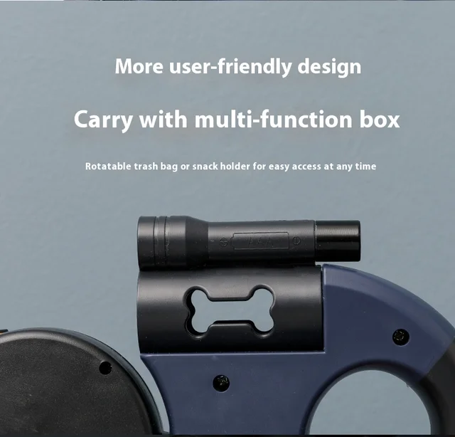 One to Two Dog Traction Rope Anti entanglement360 °Rotating Explosion proof Punch Suitable for Small and Medium sized Large Dogs 4