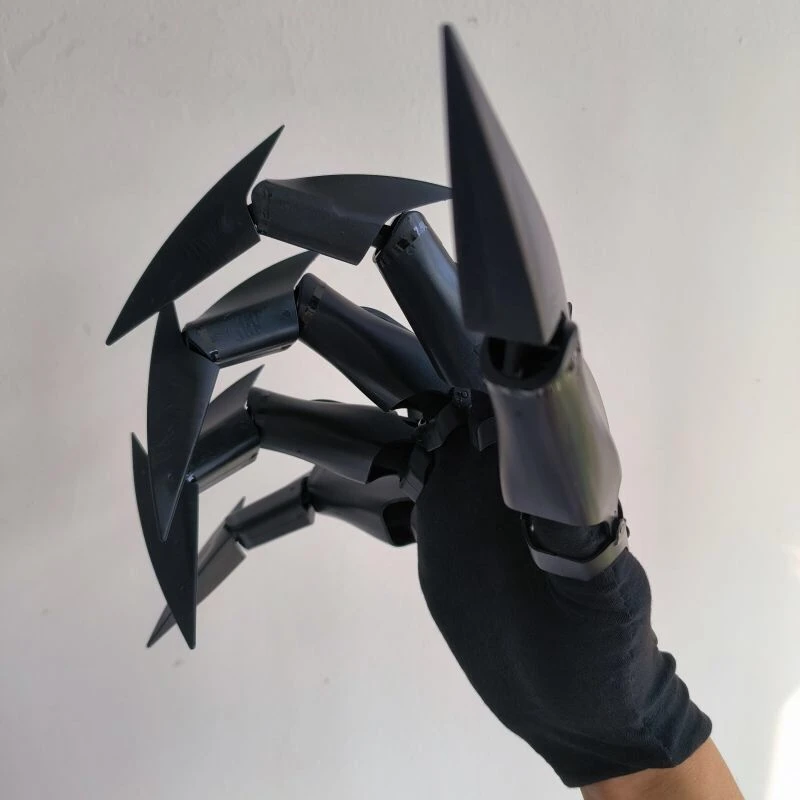 New Horror Halloween Articulated Fingers Cosplay Gloves Fake Fingers