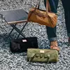 Camping Tent Stakes Bag Large Capacity Canvas Bag Wear-resistant Tool Bag For Large Capacity Cylindrical 11.8 In Peg Bag 1