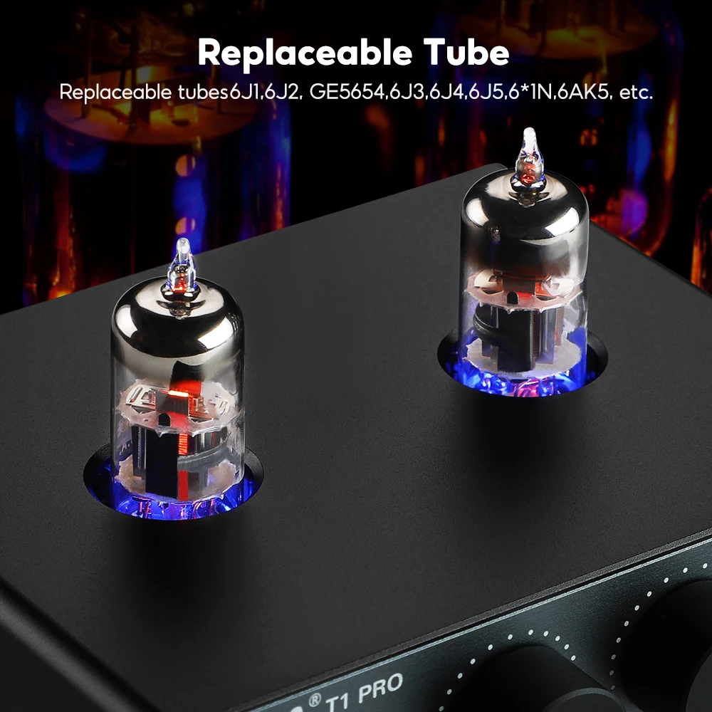 AIYIMA T1 PRO Vacuum Tube Preamplifier Amplifiers Home Audio RCA Bluetooth Input Bass Treble Control HiFi Stereo AUX 12V Trigger 3