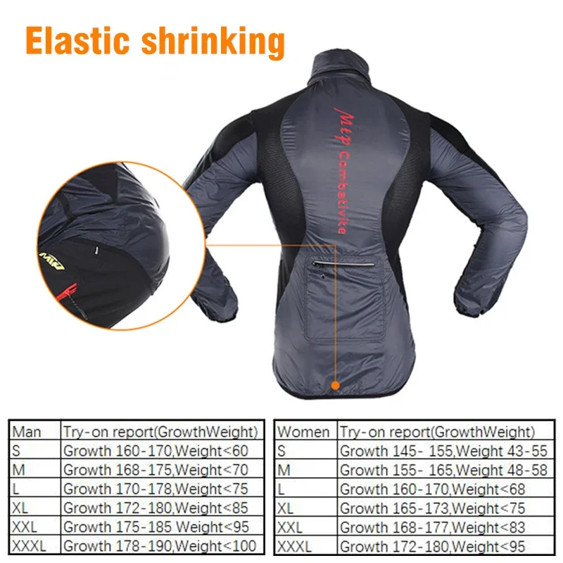 Hooded Bicycle Jacket Windproof Coat Road MTB Cycling Wind Coat Long Sleeve Clothing Quick Dry Thin Jackets