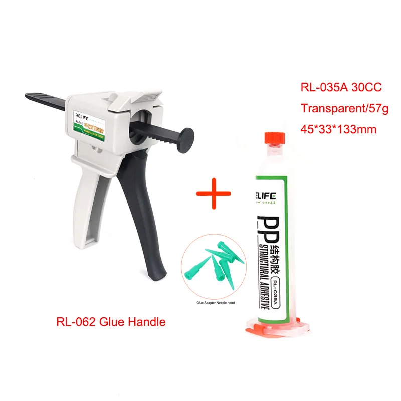 RELIFE RL-062/RL-035A PP Structural Adhesive /Handle For iPhone 8-12 Pro Max Back Cover Glass Lens LCD Frame Bezel Bonding Glue stainless steel flux core wire Welding & Soldering Supplies