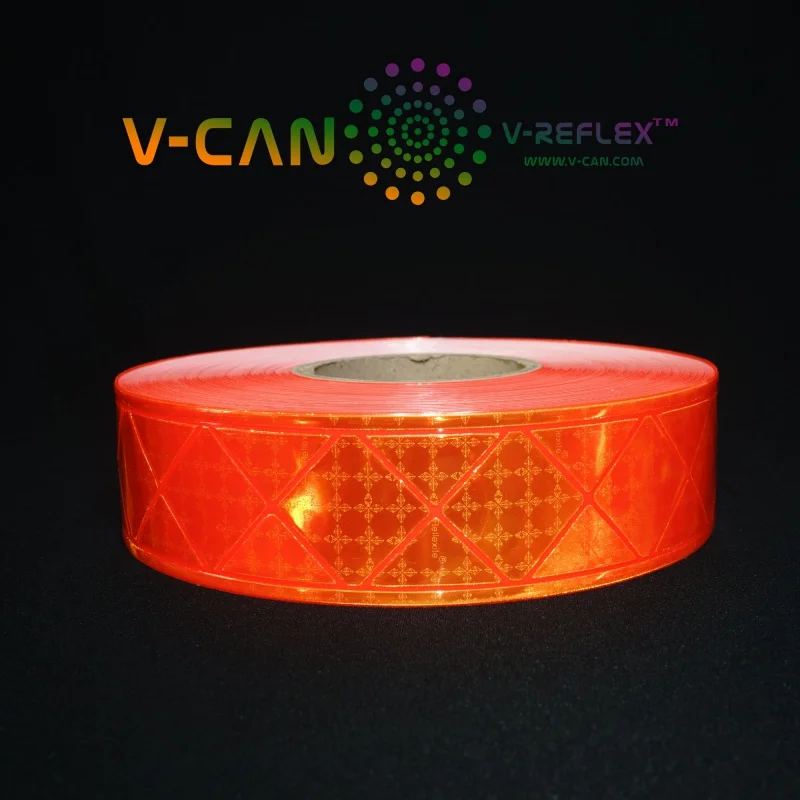 맞춤형 제품 V-Reflexite 글로스 PVC 반사 테이프, 하이 비스 재킷, 안전 착용, EN ISO 20471