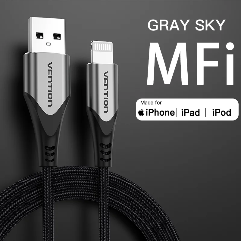 Vention USB-C to Lightning Fast Charging Cable, 27W 3A PD