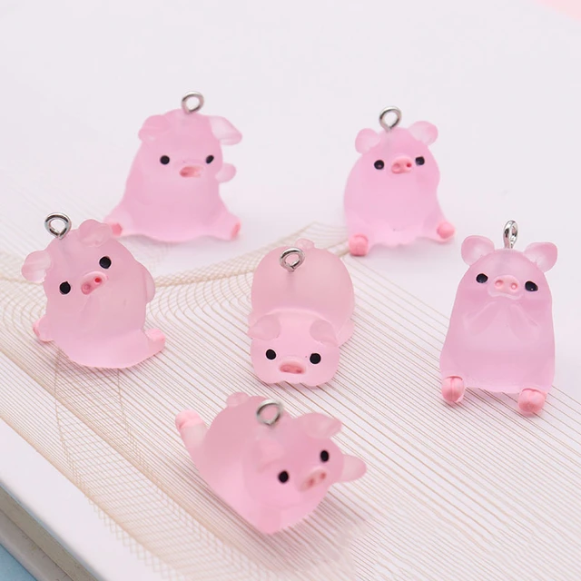 10pcs Resin Transparent Bag Cow Charms Cartoon Animal Charm Pendants DIY  Earrings Bracelets Necklaces Jewelry Making Crafts - AliExpress