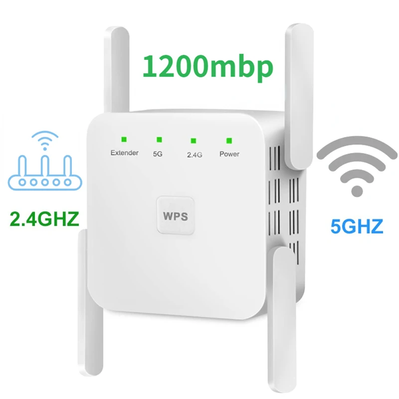 Ripetitore Wifi Wireless A 5 Ghz Amplificatore Wireless Booster Wi-Fi 300Mbps 1200 Mbps 5 Ghz Segnale Extender Wi-Fi A Lungo Raggio