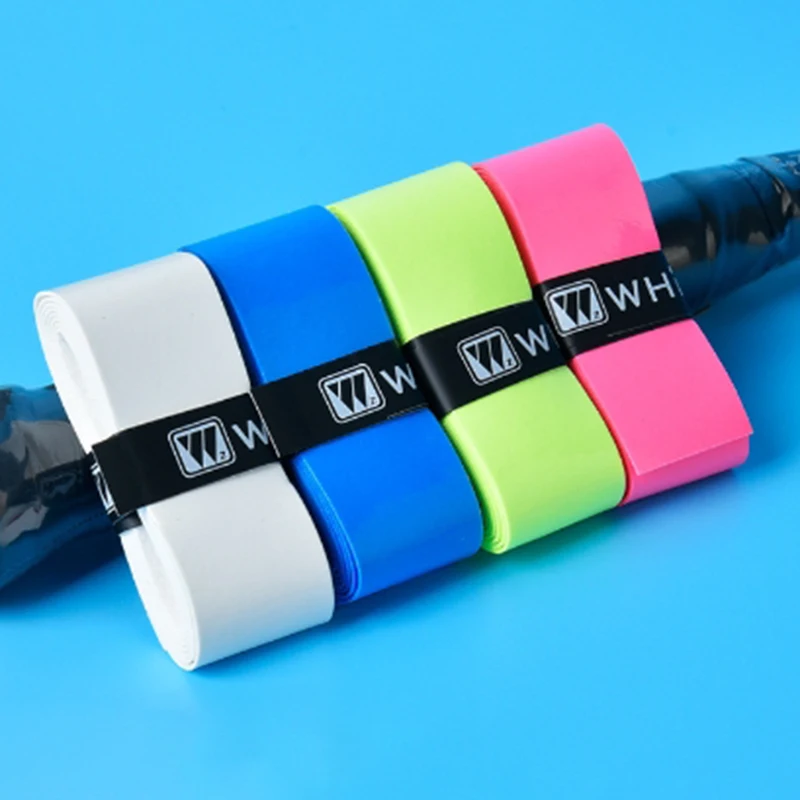Anti Slip Badminton Racket Hand Adhesive Damping Tennis Racket Film Coated Flat Sweat Absorption Tape Wrapped With Straps-B2