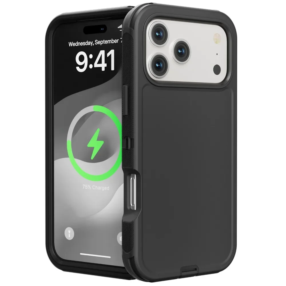 Rugged Heavy Duty Hybrid 3IN1 Ott Defender Shockproof Case with PC+TPU Cover