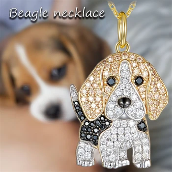 Beagle Pendant Necklace – Dog Lovers Jewelry 1