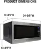 Microwave Oven Built-In 1200-Watts with 10 Power Levels Pre-Set Cooking Settings and Express Cook, Sensor and Speed Cooking and 6