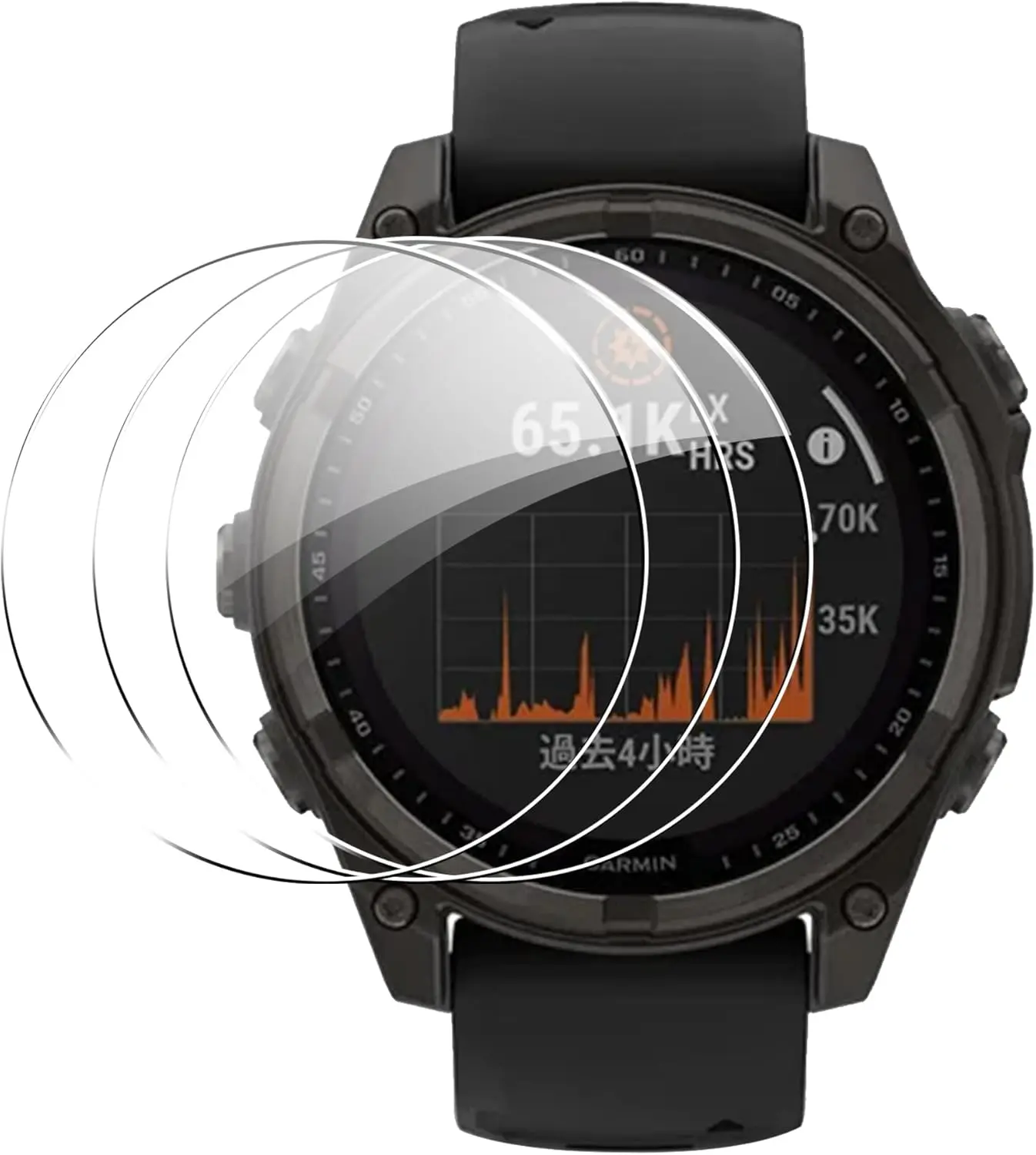 Premium Tempered Glass Screen Protector Set for Smartwatches - 3 Pack