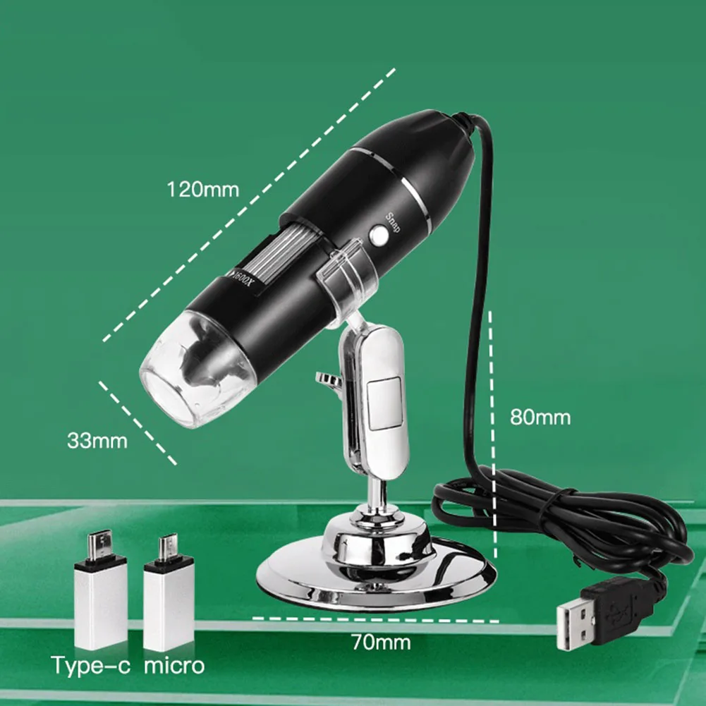 Digital Microscope USB Zoom x500/x1000/x1600 - Volta Technology